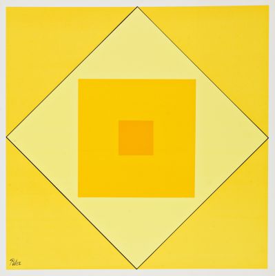 Compositie 1 (gele vlakken)
