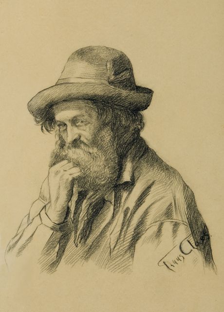 Portret van man met hoed